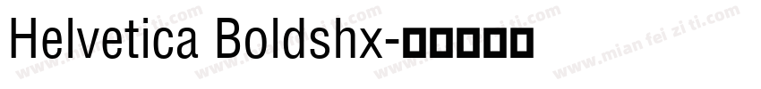 Helvetica Boldshx字体转换